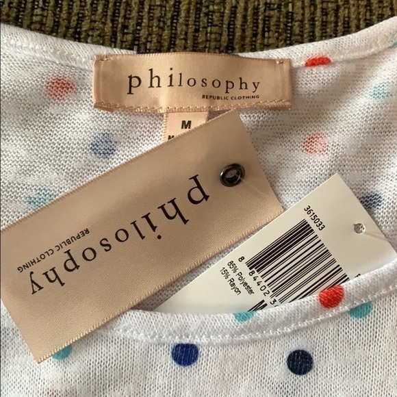 Philosophy Polka-doted top w/extra Personality❣️ - Picture 2 of 6